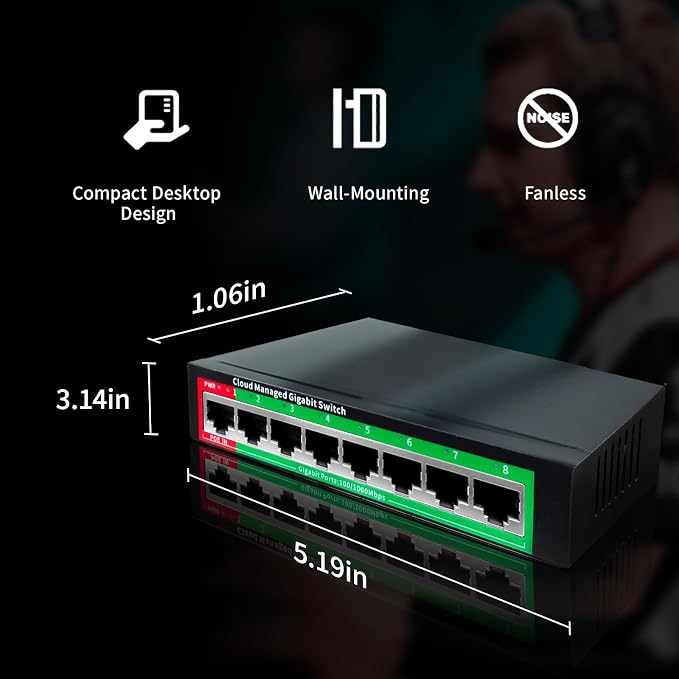STEAMEMO 8-Port Gigabit Ethernet Switch | Smart Managed - Image 7