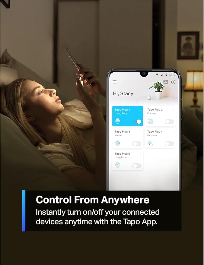 TP-Link Tapo Smart Plug Mini 15A, Smart Home Wi-Fi Plug, Super Easy Setup - Image 3