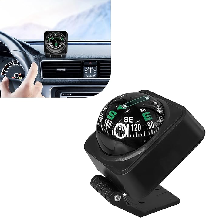 Upgraded Car Compass, 2.6x2.2x2.1 Car Compass Dashboard by Unknown