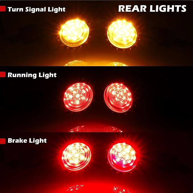 TSUNG 4PCS Motorcycle Bullet LED Front Rear Turn Signal Light SMD Blinker - Image 4