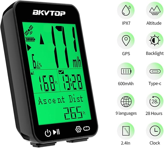GPS Bike Computer Wireless Cycling Computer - Image 4