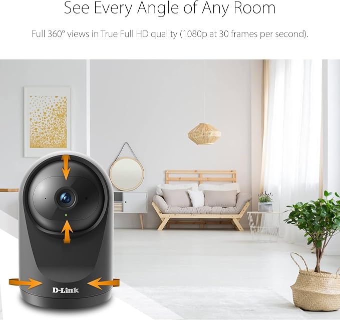 D-Link Pro Series Compact Full HD Pan & Tilt Wi-Fi Camera w/ 360 Degree View - Image 6