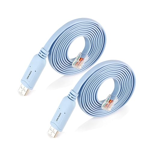 USB to RJ45 Console Cable 2pack, Essential Tool by OIKWAN
