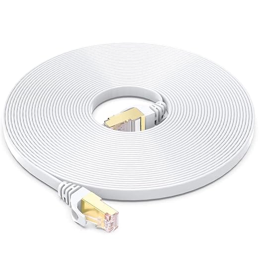 BUSOHE Cat 8 Ethernet Cable 40 FT, 40Gbps 2000Mhz High Speed Flat Cat8 Cable by BUSOHE