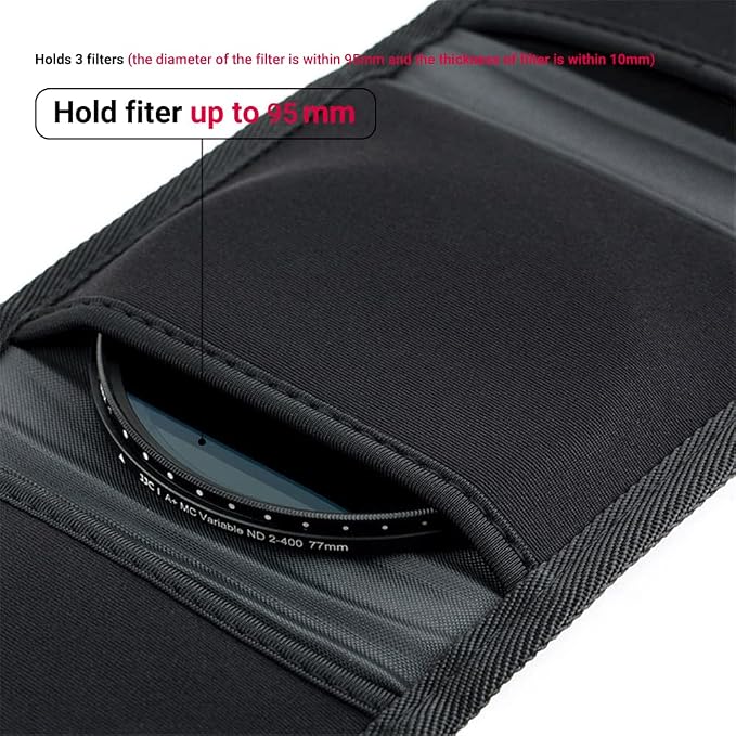 3 Pockets Camera Filter Case for Filter Up to 82mm - Image 5