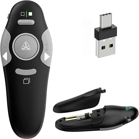 VOVIGGOL USB/Type-C 2 in 1 Presentation Clicker by Unknown