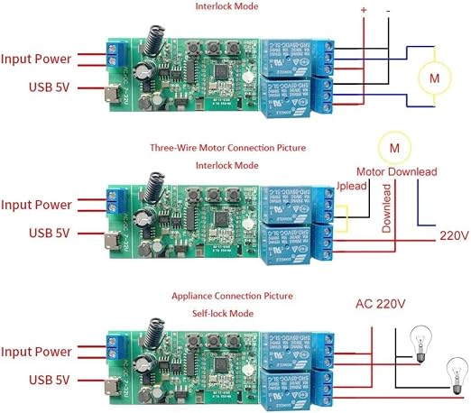 2 Channel 5V 85-250V ZigBee Smart Relay Switch, Adjustable Selflock and - Image 6