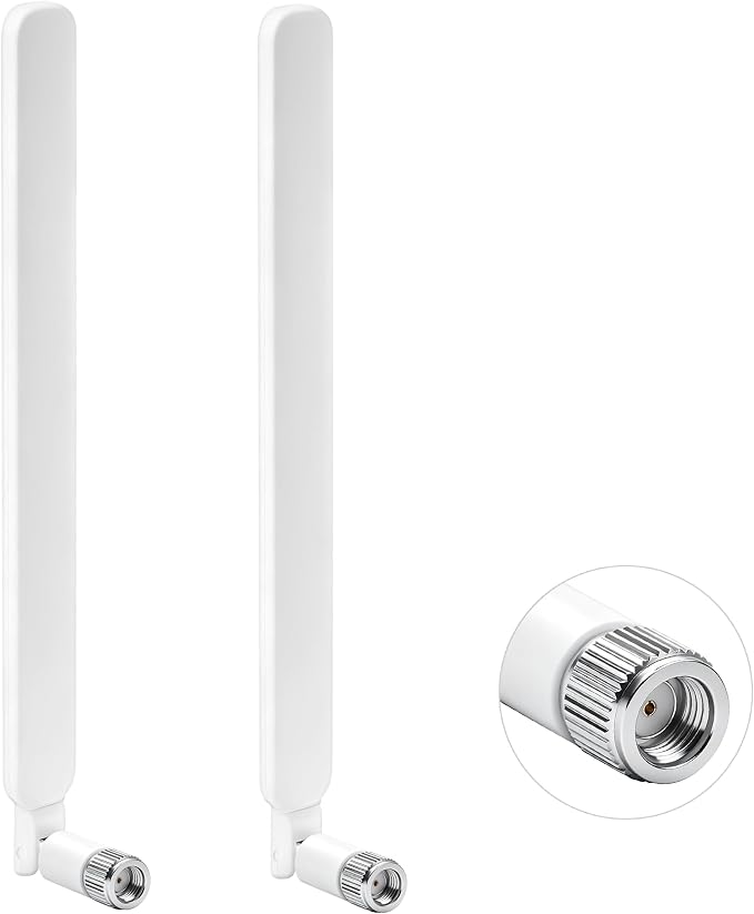 Dual Band 2.4GHz/5GHz 5.8GHz White WiFi Antenna by Unknown