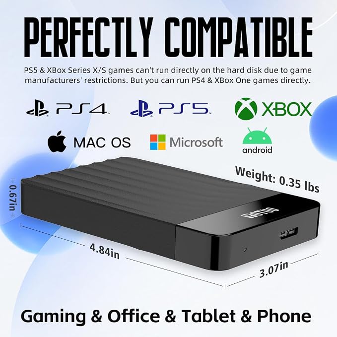 YOTUO Portable 500GB External Hard Drive Storage Expansion Mobile HDD USB 3.0 - Image 3