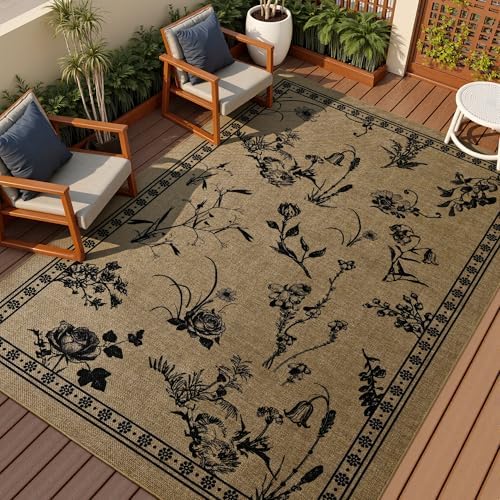 Easy Jute Outdoor Rug, Washable 3x5 Front Door Mat - Image 3
