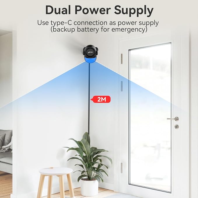 CPVAN WiFi Motion Sensor Alarm System, 125dB Smart PIR Motion Detector - Image 8
