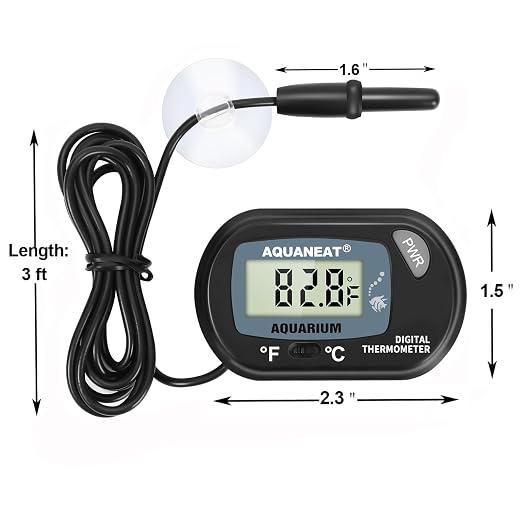 AQUANEAT Aquarium Thermometer, Fish Tank Thermometer, Digital Temperature Test - Image 6