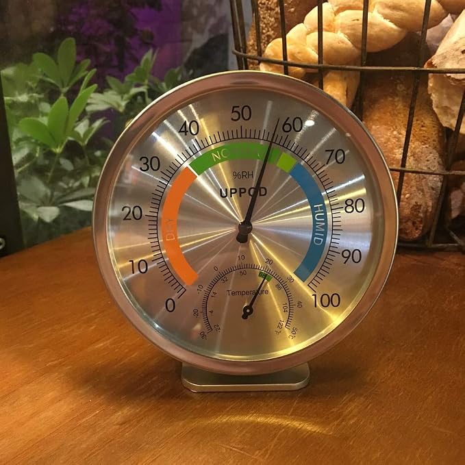 5" Indoor Outdoor Hygrometer/Thermometer, Humidity Gauge Indicator Temperature - Image 4