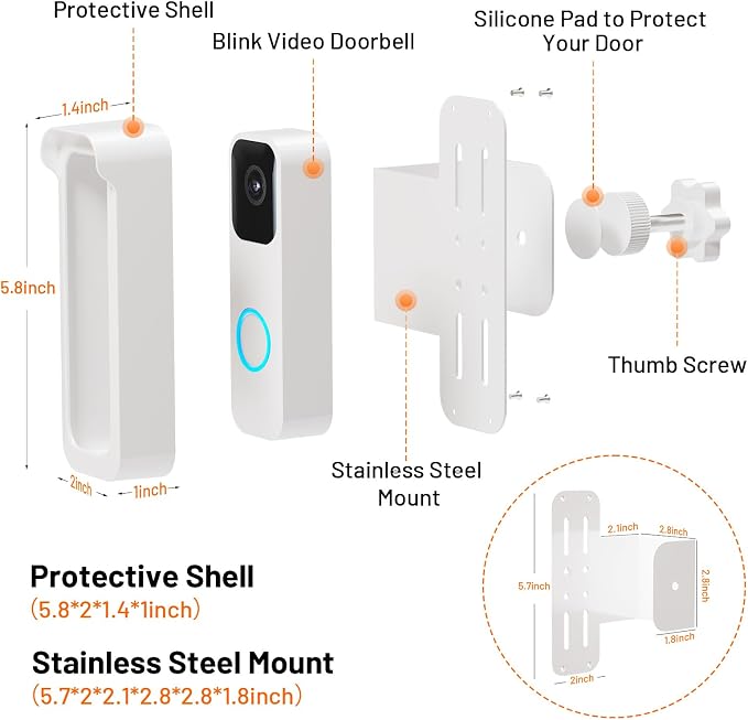 Blink Doorbell Mount, Anti-Theft Camera Mount Bracket - Image 7