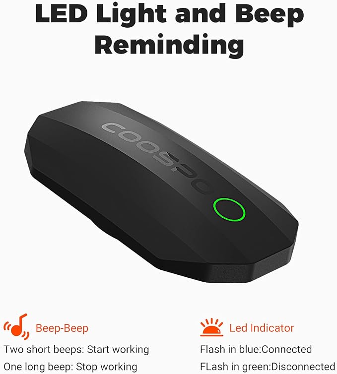 COOSPO Bluetooth Heart Rate Monitor Chest Strap H808S, ANT+ BLE HR Monitor Chest - Image 4