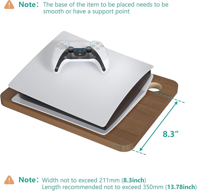 WALI Floating TV Shelf, 2 Tier Projector Shelf - Image 2