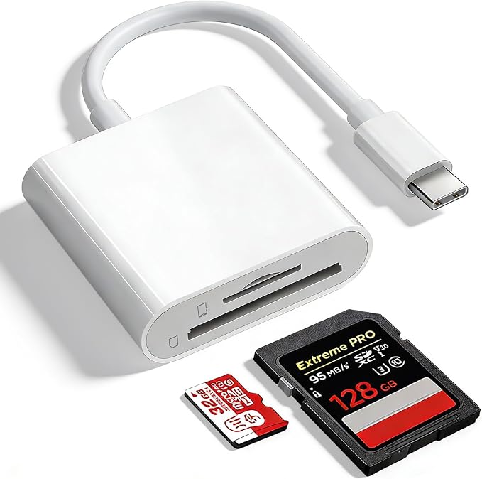 SD Card Reader for iPhone 15/16/17, Sd Card Reader USB C, Micro Sd Card Reader by Unknown