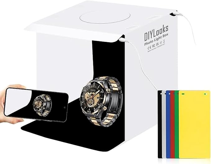 20cm Include 2 LED Panels Folding Portable 1100LM Light Photo Lighting Studio by DIYLooks
