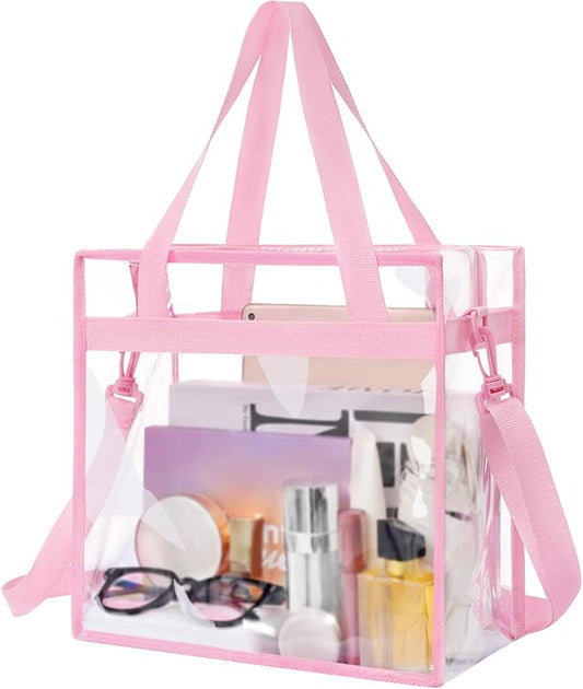 BAGAIL Clear Bags 12x6x12 Stadium Approved Clear Tote Bag by BAGAIL
