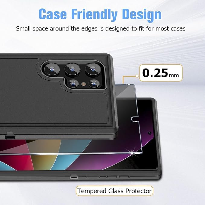 2 Pack Galaxy S24 Ultra Anti spy Privacy Screen Protector, 9H Tempered Glass - Image 6