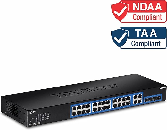 TRENDnet 28-Port Gigabit Web Smart Switch, 24 x Gigabit Ports, 4 x Shared - Image 5