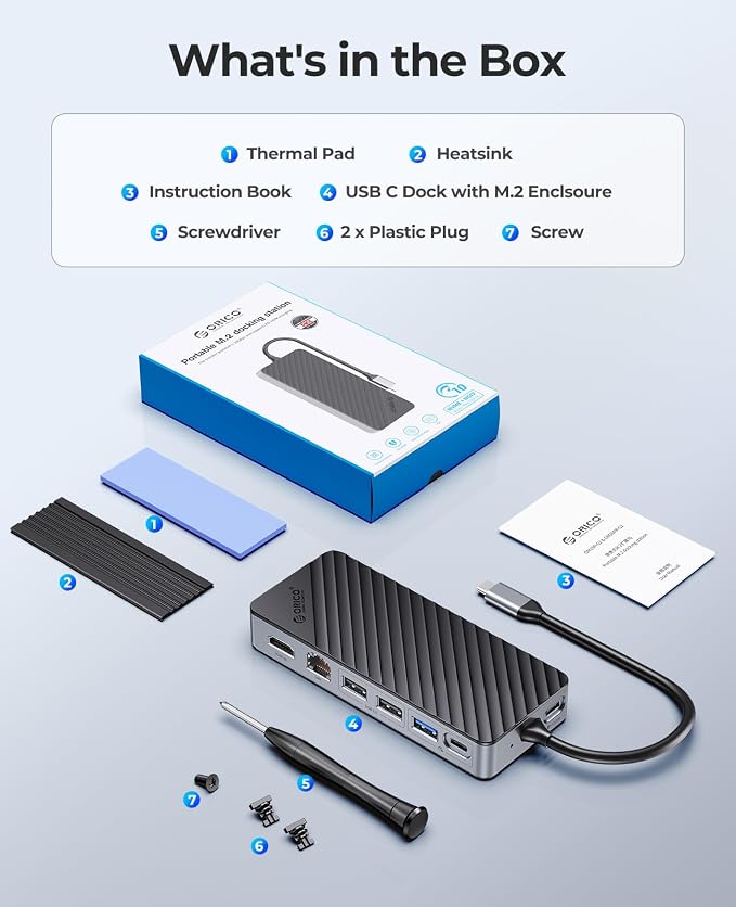 ORICO 8-in-1 USB C Docking Station - Image 9