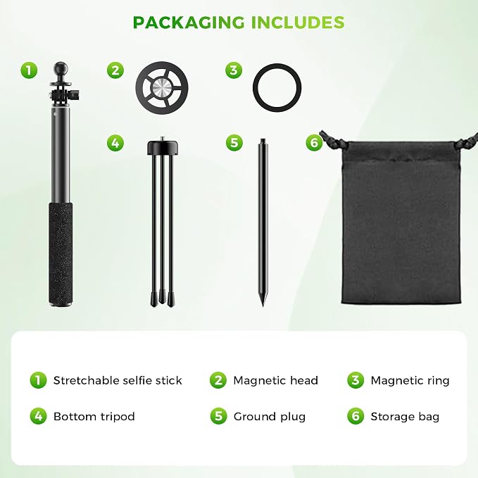 Ground Golf Selfie Stick to Record Swing, Magnetic Phone Spike Stake Mount - Image 8