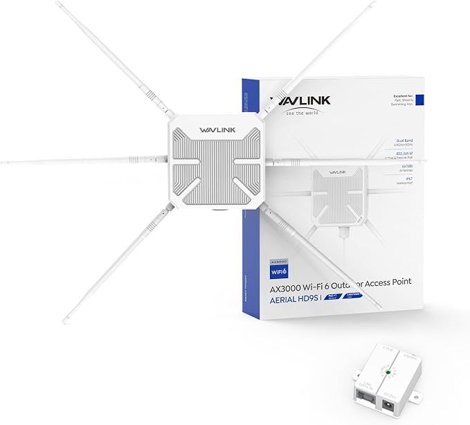 WAVLINK AX3000 Outdoor WiFi 6 Extender, 2026 Long Range Gigabit Wireless Access by WAVLINK%C2%AE