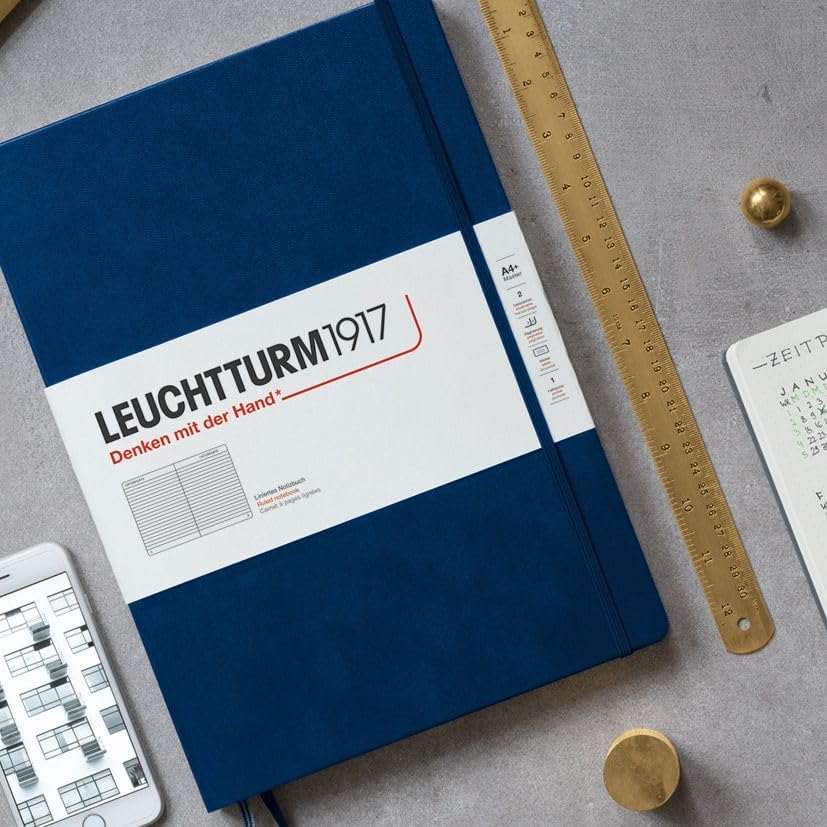 LEUCHTTURM1917 - Notebook Hardcover Medium A5-251 Numbered Pages for Writing and Journaling (Olive, Dotted)