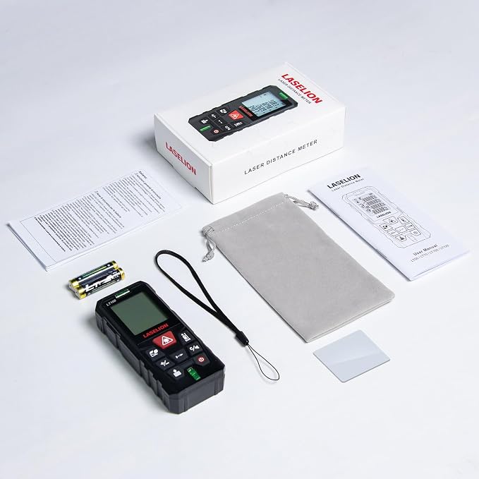 LT100 Laser Measure, 328ft/100m Laser Measurement Tool, - Image 9