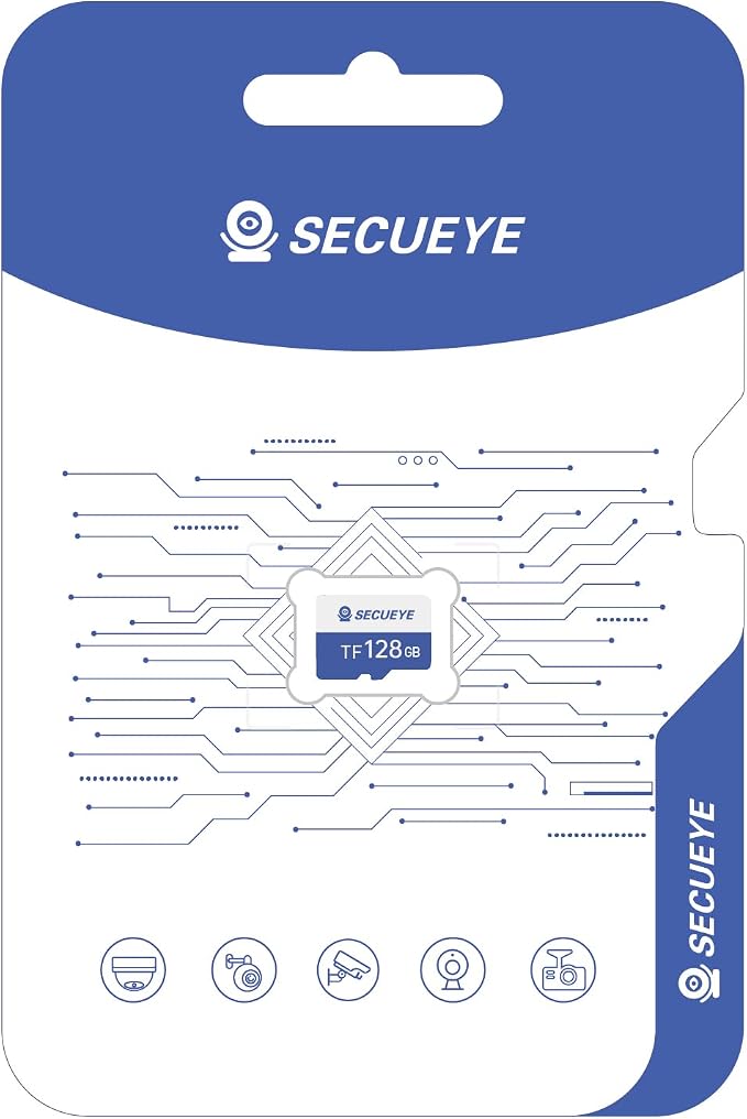 128GB TF Memory Card Class 10 FAT32 High Speed Reading/Writing by SECUEYE
