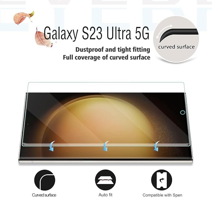 Screen Protector for Samsung Galaxy S23 Ultra, Premium Screen Protector for - Image 3