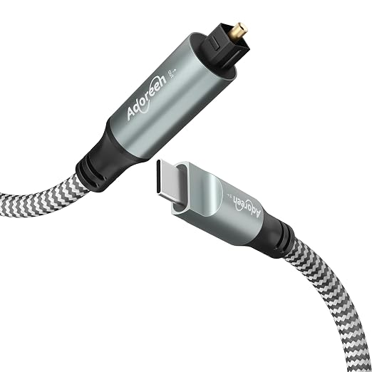 Adoreen Unidirectional USB C to Toslink Digital Optical Audio Cable 6 Ft by Adoreen