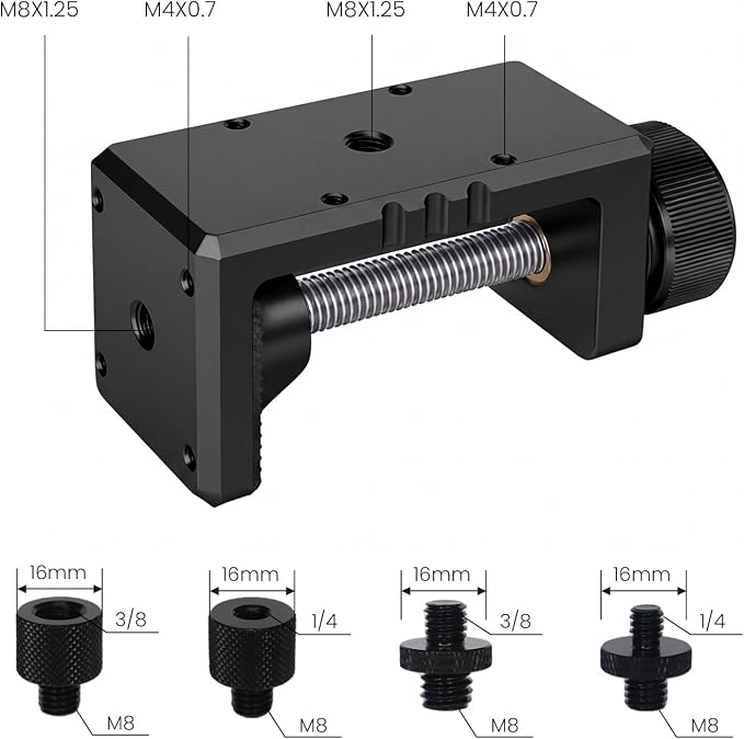 Heavy Duty C Clamp & Desk Clamp, Aluminum Alloy Table Mount - Image 8