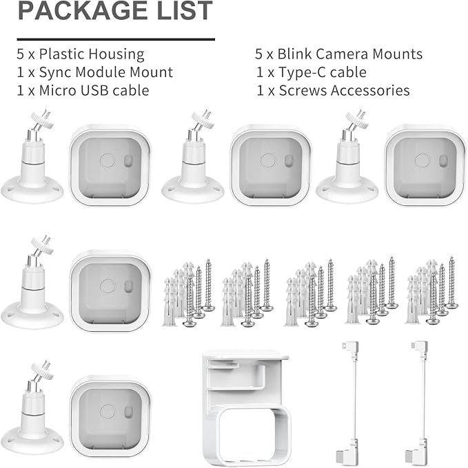 Camera Mount for Blink Outdoor 4 and Blink Outdoor, 5 Pack Weatherproof - Image 7