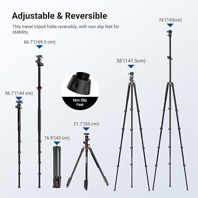 NEEWER Basics Overhead Camera Tripod Monopod - Image 4