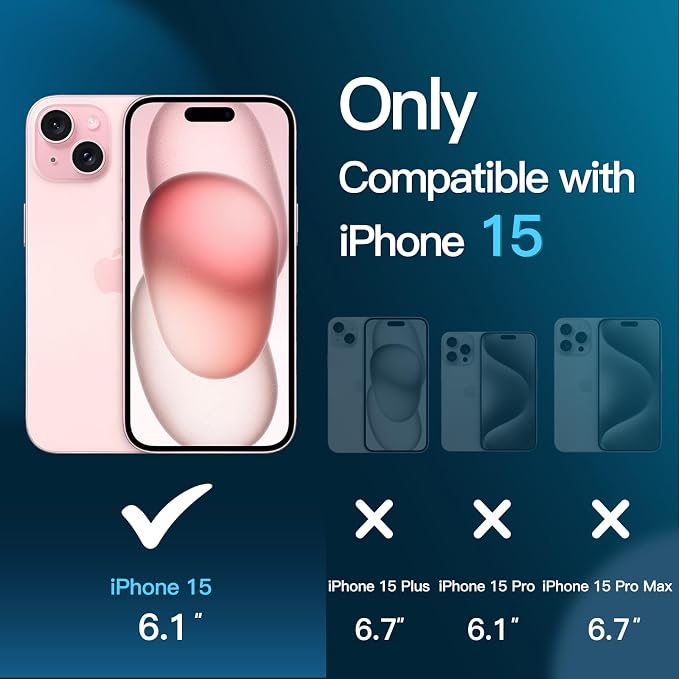 JETech Screen Protector for iPhone 15 6.1-Inch - Image 3