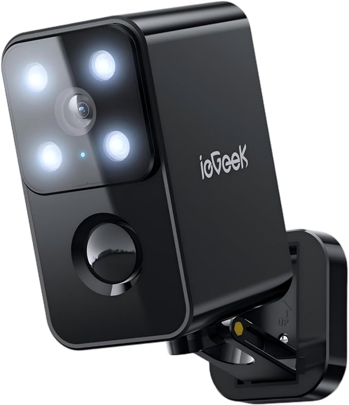 ieGeek Outdoor Camera Wireless Home Security Cameras Pan Rotating 180° by ieGeek