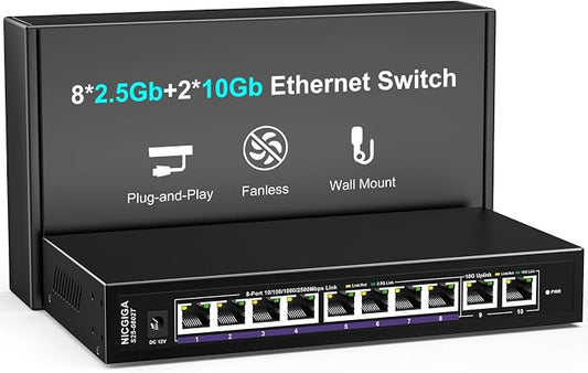 10Gbe Ethernet Switch Unmanaged by NICGIGA