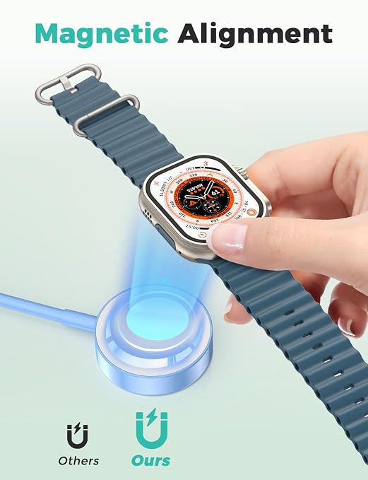 2026 Upgraded USB C for Apple Watch Charger Magnetic Fast Charging Cable - Image 3