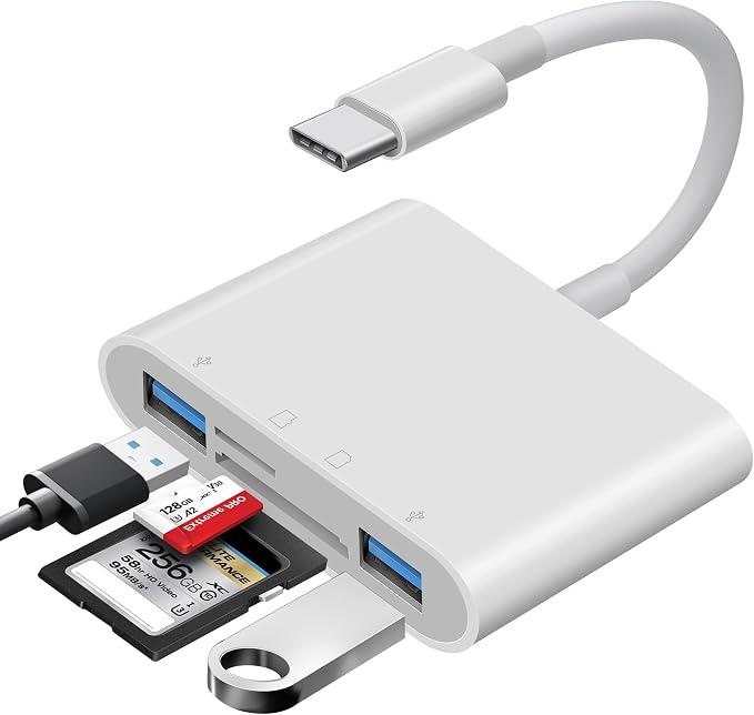 USB C SD Card Reader for Mac/MacBook/iPad/iPhone 15 Pro WNXSLOAD SD Card Adapter by WNXSLOAD