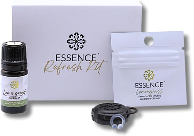 Essence Wearable Aromatherapy Nasal Diffuser – Lemongrass Essential Oil Nose by Essence