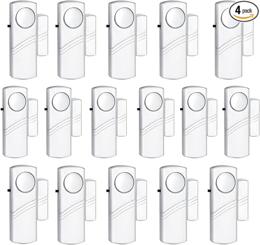 Security Door Window Alarm, 90DB Wireless Sensor Door Window Burglar Alarm by PLOJOP