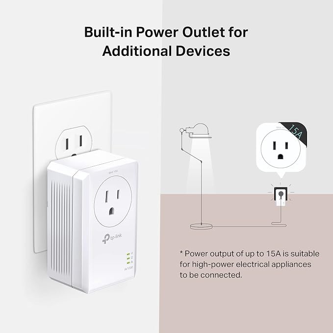 TP-Link AV1000 Powerline Ethernet Adapter Kit - Image 3