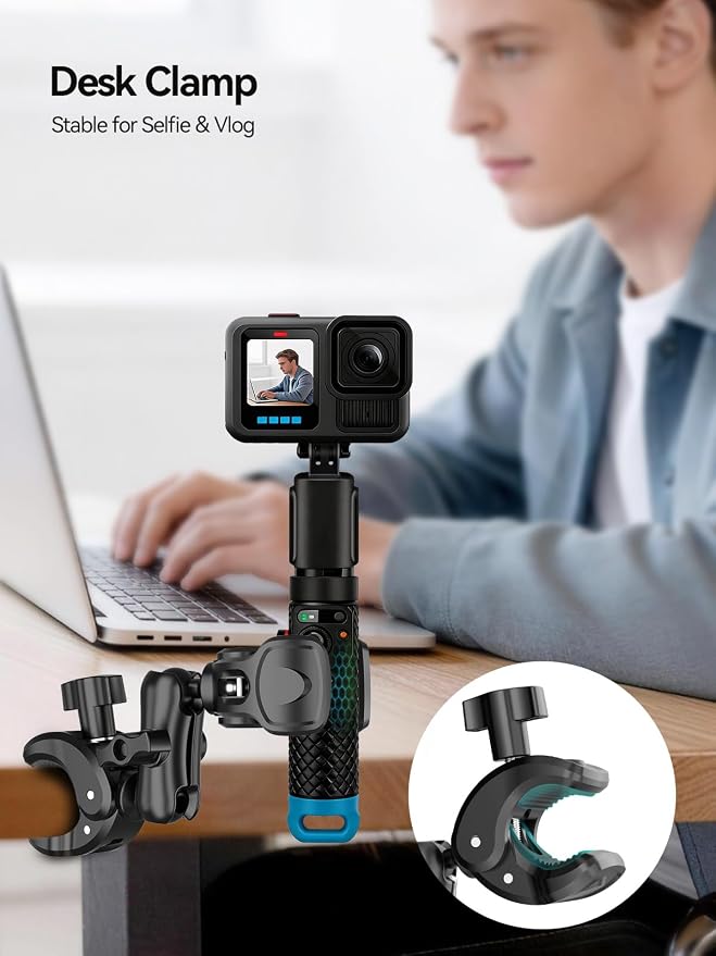 MAGJIEYX Double Clamp Mount, 360°Magic Arm - Image 5