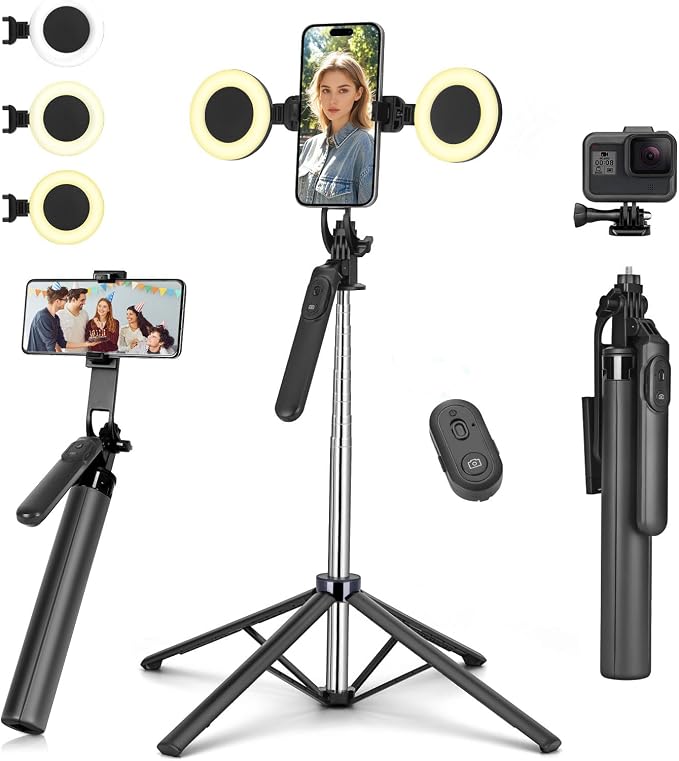Metal Selfie Stick Tripod for iPhone by YUANRAN