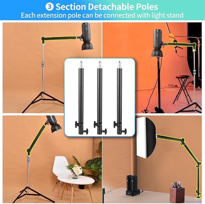 Heavy Duty Overhead Camera Desk Mount Stand 14.5"-41" - Image 3