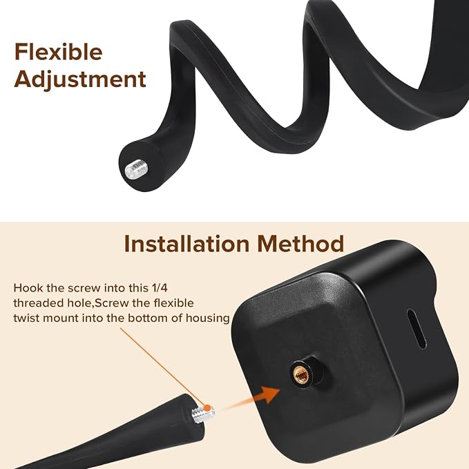 delilyn Flexible Twist Mount for All-New Blink Outdoor 4 & Blink Outdoor - Image 6