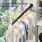 LIENAHU Clothes Drying Rack Wall Mounted, Laundry Drying Rack, Laundry Room - Image 6