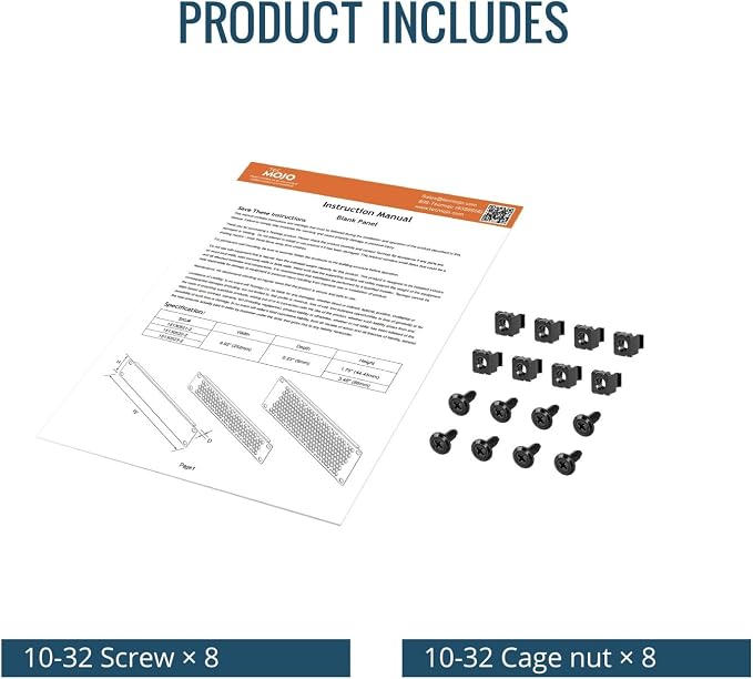 Tecmojo 2 Pack 1U Blank Rack Mount Panel, Steel Patch Panel Filler - Image 7
